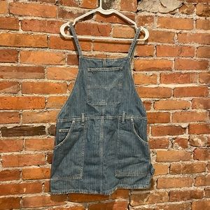 We The Free / Free People Denim Overall Mini Dress